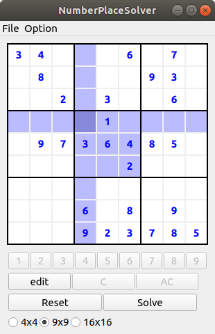 NumberPlaceSolver